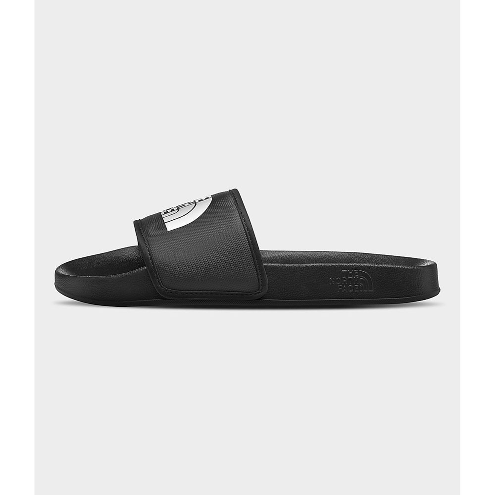 The North Face Slide Mens Australia - The North Face Base Camp Iii Black / White (BTO-651037)